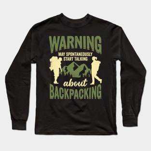 Backpacking Travel Vacation Trip Backpacker Gift Long Sleeve T-Shirt